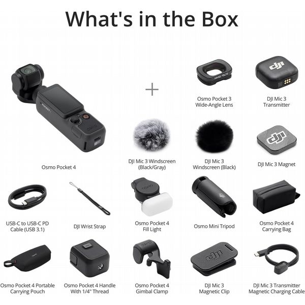 DJI Osmo Pocket 4 Creator Combo