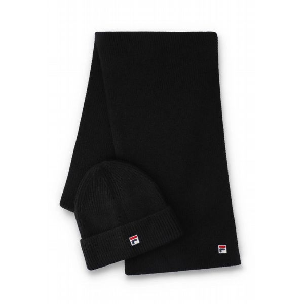 Black Maxim Beanie and Scarf Set