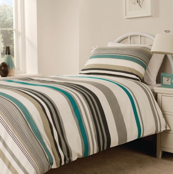 Mitre Essentials Madison Bedding Set Teal Single